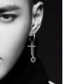 thumb Stainless Steel With Black Gun Plated Fashion Cross Earrings 1