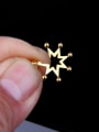 thumb Stainless Steel With Black Gun Plated Classic Star Stud Earrings 2