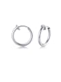 thumb 316L Surgical Steel With Smooth Simplistic  Round Hoop Earrings 4