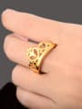 thumb Creative Crown Shaped 24K Gold Plated Women Ring 2