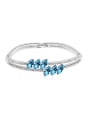 thumb Simple Two-band Marquise austrian Crystals Bracelet 2