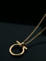 thumb Simple Fashion Geometric Shaped Titanium Necklace 2