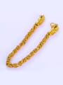 thumb Copper Alloy 24K Gold Plated Classical Dragon Head Men Bracelet 1