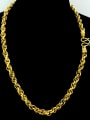thumb Men Luxury Gold Plated Twist Necklace 1