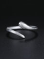 thumb Simple Slim Snake 925 Sterling Silver Opening Ring 1