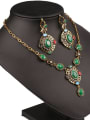 thumb Ethnic style Oval Resin stones Alloy Two Pieces Jewelry Set 2