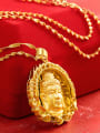 thumb Copper Alloy 24K Gold Plated Retro style Kwan-yin Pendant 1