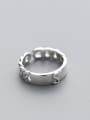 thumb Fashionable Letter S Shaped Open Design S925 Silver Ring 0