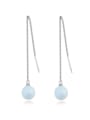 thumb Personalized Imitation Pearl Alloy Line Earrings 2