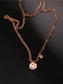 thumb Smiling Face Fashion Clavicle Necklace 1