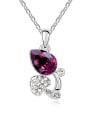 thumb Austria was using austrian Elements Crystal Necklace Pendant Chain clavicle rose love 1