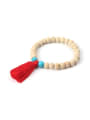thumb Simple Wooden Beads Creative Tassel Bracelet 0
