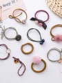 thumb Rope With Fashion 10-Piece hairline bow box button hairball Hair Ropes 4