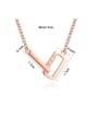 thumb 925 Sterling Silver With Rose Gold Plated Simplistic Geometric Necklaces 2