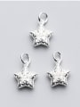 thumb 925 Sterling Silver With Silver Plated Fashion Hollow Pentagram star Charms 0