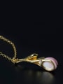 thumb Magnolia Flower Clavicle Necklace 1