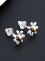 thumb Simple Style 18K Gold  S925 Silver Flower-shaped stud Earring 2