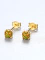 thumb Sterling Silver Color opal Mini studs earring 2
