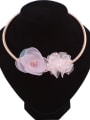 thumb Fashion Lace Cloth Flowers Alloy Necklace 1