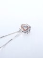 thumb Fashion Zircon Hollow Crown Necklace 3