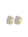 thumb Copper Alloy Gold Plated Fashion Zircon Clip clip on earring 0