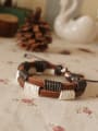 thumb Double Layer Cownhide Leather Bracelet 1