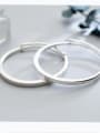 thumb S990 silver bracelet female wind simple circular opening adjustable hand ring tide hand S2420 0