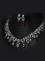 thumb Shining Wedding Accessories Two Pieces Jewelry Set 1