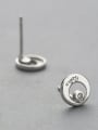 thumb Simply Round Shaped Stud Earrings 2