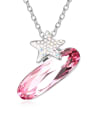 thumb Fashion Oval austrian Crystal Shiny Star Alloy Necklace 2