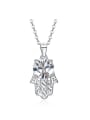 thumb Simple Cubic austrian Crystal Gold's Hand Pendant 925 Silver Necklace 0