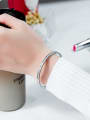 thumb Stainless Steel With Rose Gold Plated Simplistic Round Bangles 2