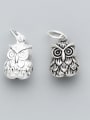 thumb 925 Sterling Silver With Antique Silver Plated Cute Owl Charms 0