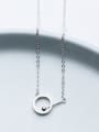 thumb Lovely Round Shaped S925 Silver Women Necklace 1