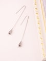 thumb Titanium With Gold Plated Simplistic Water Drop Hook Earrings 2