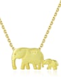 thumb Sterling silver animal cute elephant necklace 0