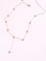 thumb Simple Fashion Style Zircons Clavicle Necklace 1