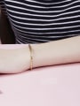 thumb Exquisite 18K Gold Plated Geometric Shaped Bracelet 1