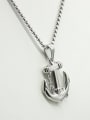 thumb Anchor Stainless Steel Pendant Clavicle Necklace 0