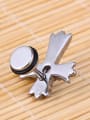 thumb Stainless Steel With Antique Silver Plated Fashion Cross Stud Earrings 1