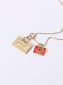 thumb Titanium With Gold Plated Personality Geometric Necklaces 2