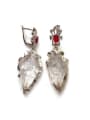 thumb Personalized Irregular Natural White Crystal Earrings 0