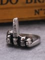 thumb Titanium Personalized Middle Finger Statement Ring 1