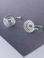 thumb 925 Sterling Silver With Silver Plated Simplistic Mosquito Coils Hook Earrings 1