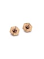 thumb Small Geometric Stones Alloy stud Earring 3