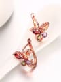 thumb Fashion Colorful Butterfly Zircon Earrings 2