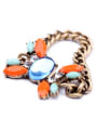 thumb Artificial Stones Exaggerate Alloy Bracelet 1