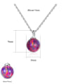 thumb 925 Sterling Silver With multicolor opal simple  Ball Necklaces 4