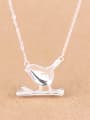 thumb Little Bird Branch Silver Necklace 2
