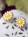 thumb Alloy Gold Plated Fashion Sun Flower stud Earring 1